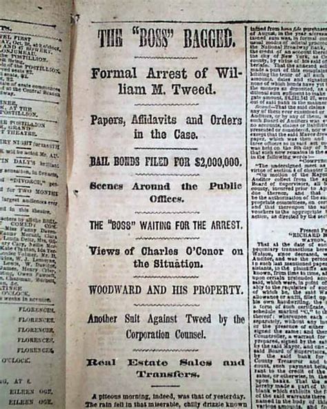 Bildergebnis für william m tweed arrest 1871