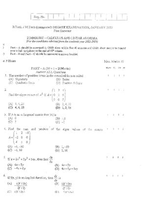 ODF notes calculus - Unit 3 ODF higher order differential equations ...