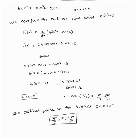 [Solved] Find the critical numbers of the function. (Enter your answers ...