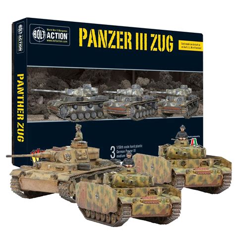 Buy Wargames Delivered - Bolt Action German Panzer III Zug, 28mm ...