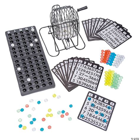 7 1/4" x 7 1/4" Bingo Party Metal Game Set with Wheel – 244 Pc ...
