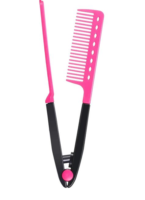 Buy Alexvyan Pink Straightening Hair Comb Salon Brush Combs ...