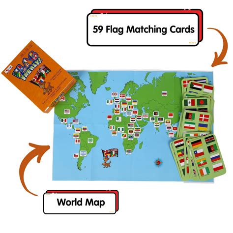 JoGenii | CocoMoco Kids Flag Frenzy Card Game for Kids - Flags of the ...