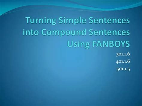 Image result for Compound Complex Sentences Fanboys Examples