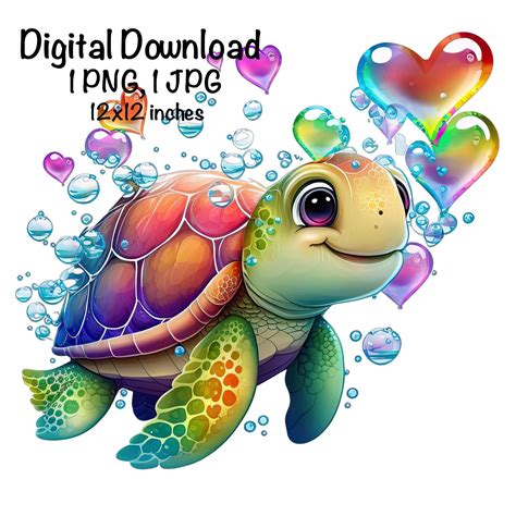 Cute Sea Turtles Clip Art