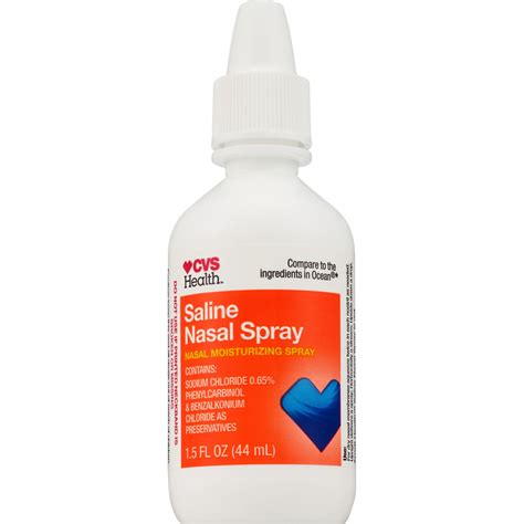 CVS Health Saline Nasal Spray Twin Pack, 2 1.5 OZ bottles