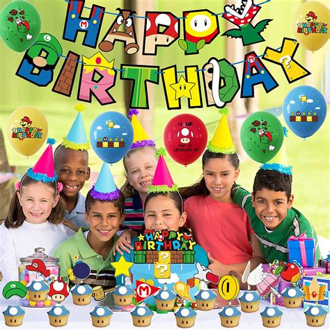 Mario Birthday Decorations Super Mario Birthday | Ubuy India