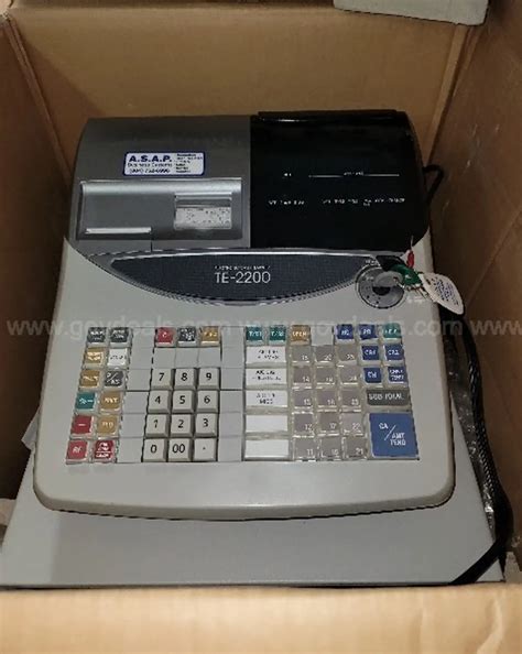 1 Used Casio TE-2200 Cash register | AllSurplus