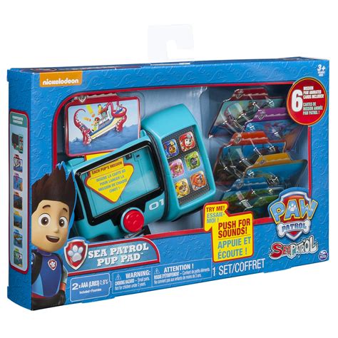 Nickelodeon Paw Patrol Sea Patrol Pup Pad Animated Mission Cards Spin ...