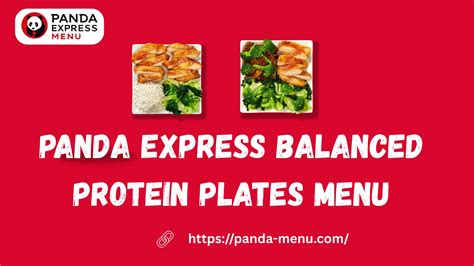 Panda Express Balanced Protein Plates Menu With Prices