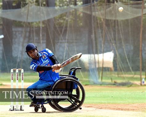 Wheelchair cricket Sports Photo An Indian differently a...
