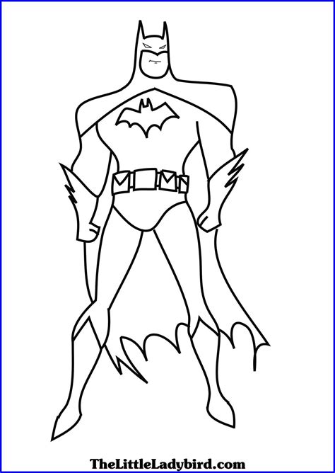 Printable Batman Coloring Pages at GetDrawings | Free download