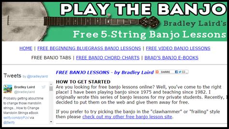 Image result for Beginning Banjo Lessons Free