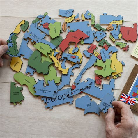 Countries Of Europe Wooden Jigsaw Puzzle By Heirloom Puzzles