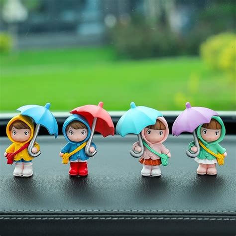 Buy Spiaty Umbrella Cute Couple Home, Car and Office Decor Figurine ...