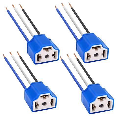 Ourbest H4 Wiring Harness Plug 9003 Wire Connector Female Pigtail Heavy ...