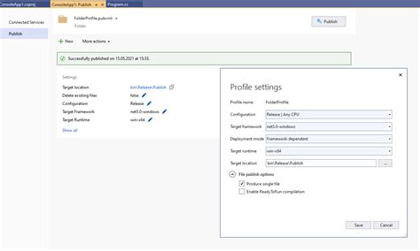 Compile exe Visual Studio 的图像结果