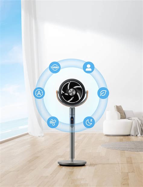 Customer Reviews: Dreo Pedestal Fan with Remote, 120° + 105°Smart ...