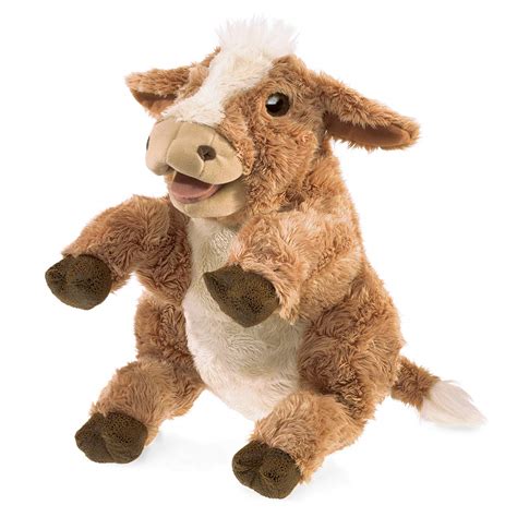 Buy Folkmanis Brown Cow Hand Puppet Online at Low Prices in India ...