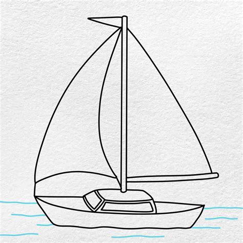 How to Draw a Sailboat - HelloArtsy