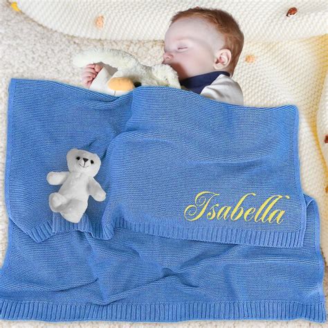 Amazon.com: ubjva Personalized Baby Blanket Custom Baby Blanket with ...