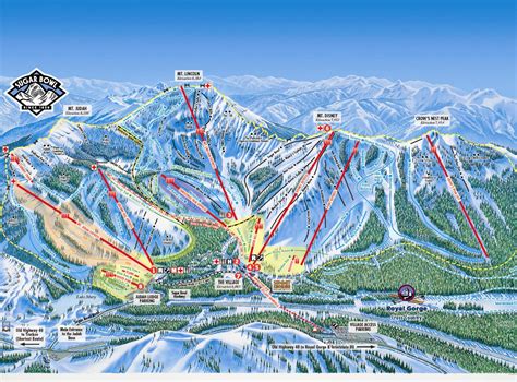 Sugar Bowl Piste Map / Trail Map