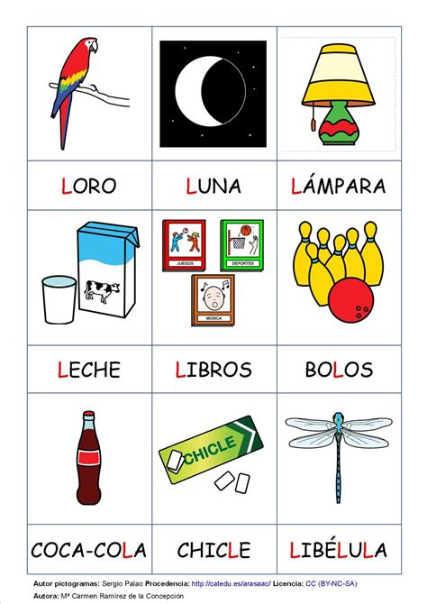 Palabras con letra l - Imagui