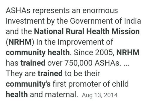 With reference to National Rural Health Mission which of the following ...