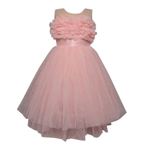 Buy Hopscotch Girls Nylon Gowns In Peach Color For Ages 7-8 Years (ARO ...