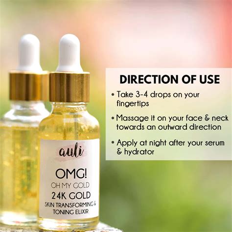 Buy AULI OMG 24K GOLD FLAKES DAMAGE REPAIR PURE ROSEHIP FACIAL OIL FOR ...