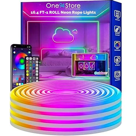 Buy One94Store 5 Meter Smart RGB Neon LED Strip Lights with App ...