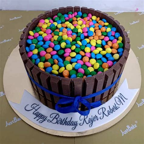 KitKat and Gems Cake Online | Just Bake