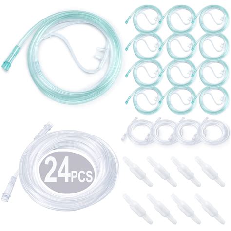 Buy 24 Packs Nasal Oxygen Cannula for Adult,Super Soft & Kink-Resistant ...