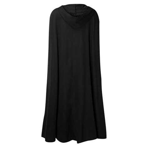 Halloween Cap Big 120 CM – Full Black Costume Cape for Kids & Adults ...