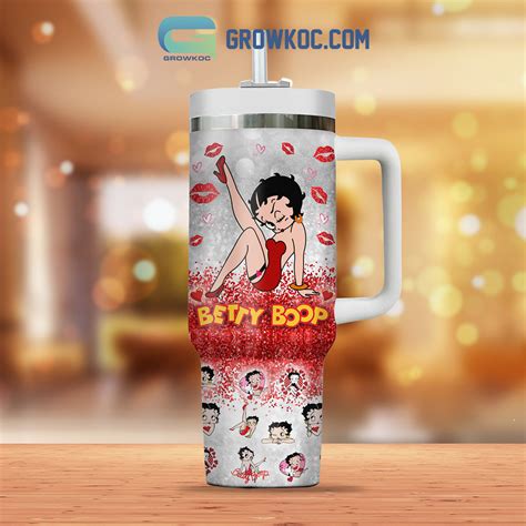 Betty Boop Beauty Fan 40oz Tumbler - Growkoc