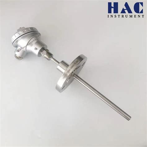 PT100 Rtd Teamperature Sensor with Flange /Thread Thermowell - Sensor ...