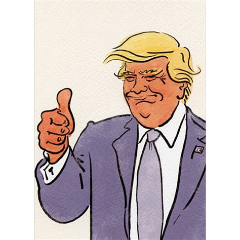 Donald Trump Thumbs Up Funny / Humorous Birthday Card | PaperCards.com