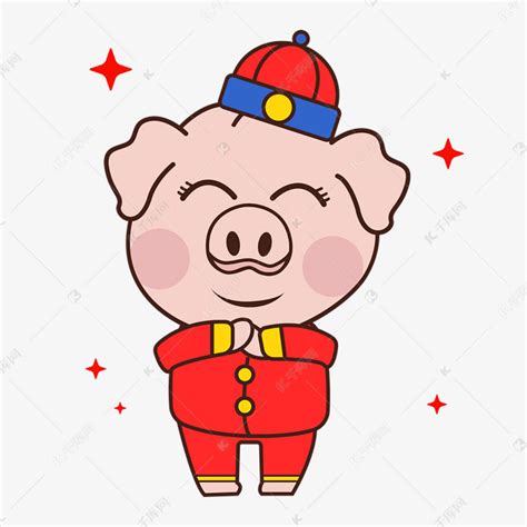 2019猪年新年配图矢量图标素材图片免费下载_高清psd_千库网(图片编号11321335)