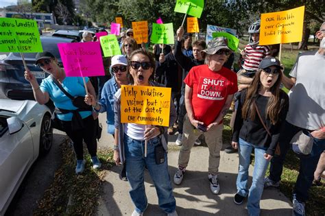 Granada Hills residents protest over taking fire debris to Sunshine ...