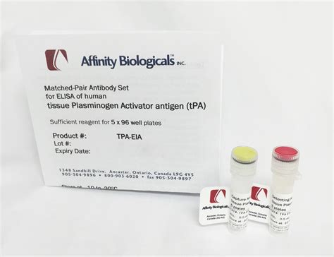 tPA Paired Antibody Set - Affinity Biologicals