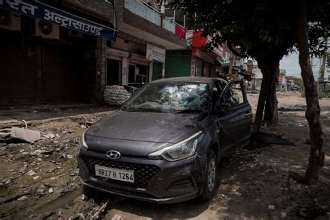 In Photos: From Vehicles to a Police Station, Nuh Looks Deserted, Burnt ...