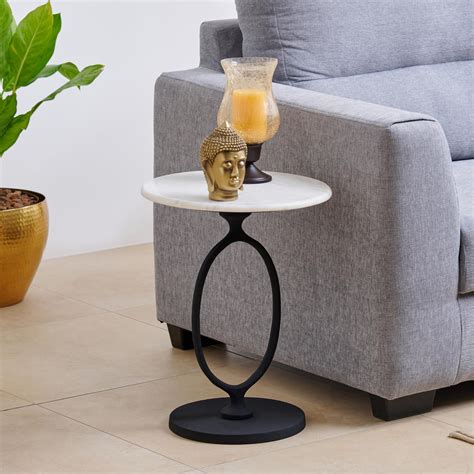 Buy Thomas Marble Top Accent Table - Black from Home Centre at just INR ...