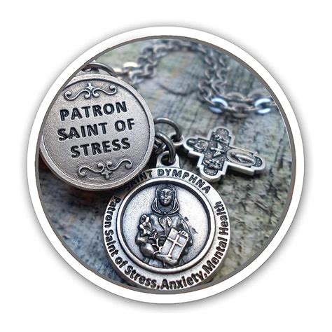 Patron Saint Of Stress, St. Dymphna, Necklace, | Ubuy India
