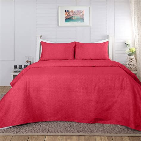 Buy MASPAR Carnival Prime Textured Double Bedsheet & Pillow Covers ...