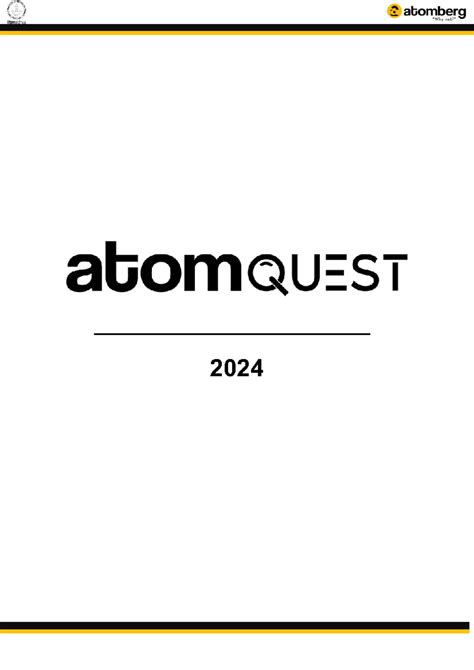 Atomquest - Problem Statement Overview and Guidelines - Studocu