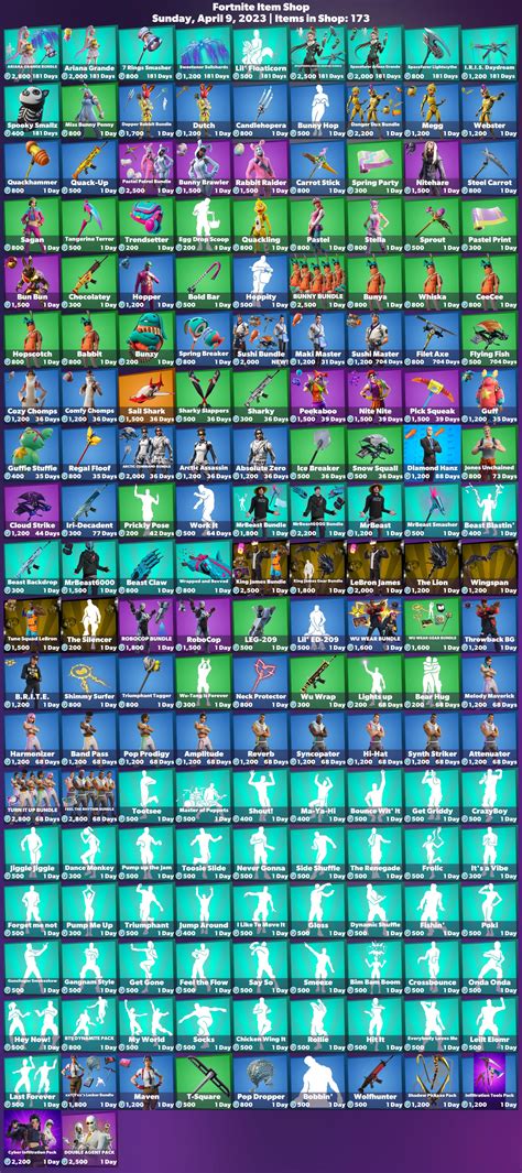 iFireMonkey on Twitter: "🛒 #Fortnite Item Shop ⏰ Sunday, April 9, 2023 💚 Use code 'FireMonkey ...