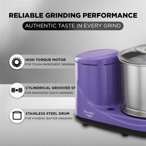Preethi Wet Grinder|150W 2L Stainless Steel Table Top Wet Grinder|Idea ...
