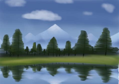 Procreate Landscape Tutorial Mountains 的图像结果