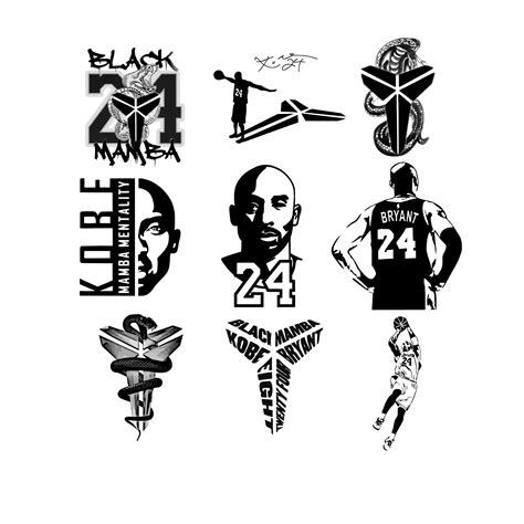 Pack Kobe Bryant SVG - PNG Instant Download Cricut Silhouette Iron on Heat Press - Etsy
