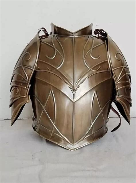 Medieval LOTR Elven Armor Cuirass With Pauldrons cosplay larp Jacket A ...